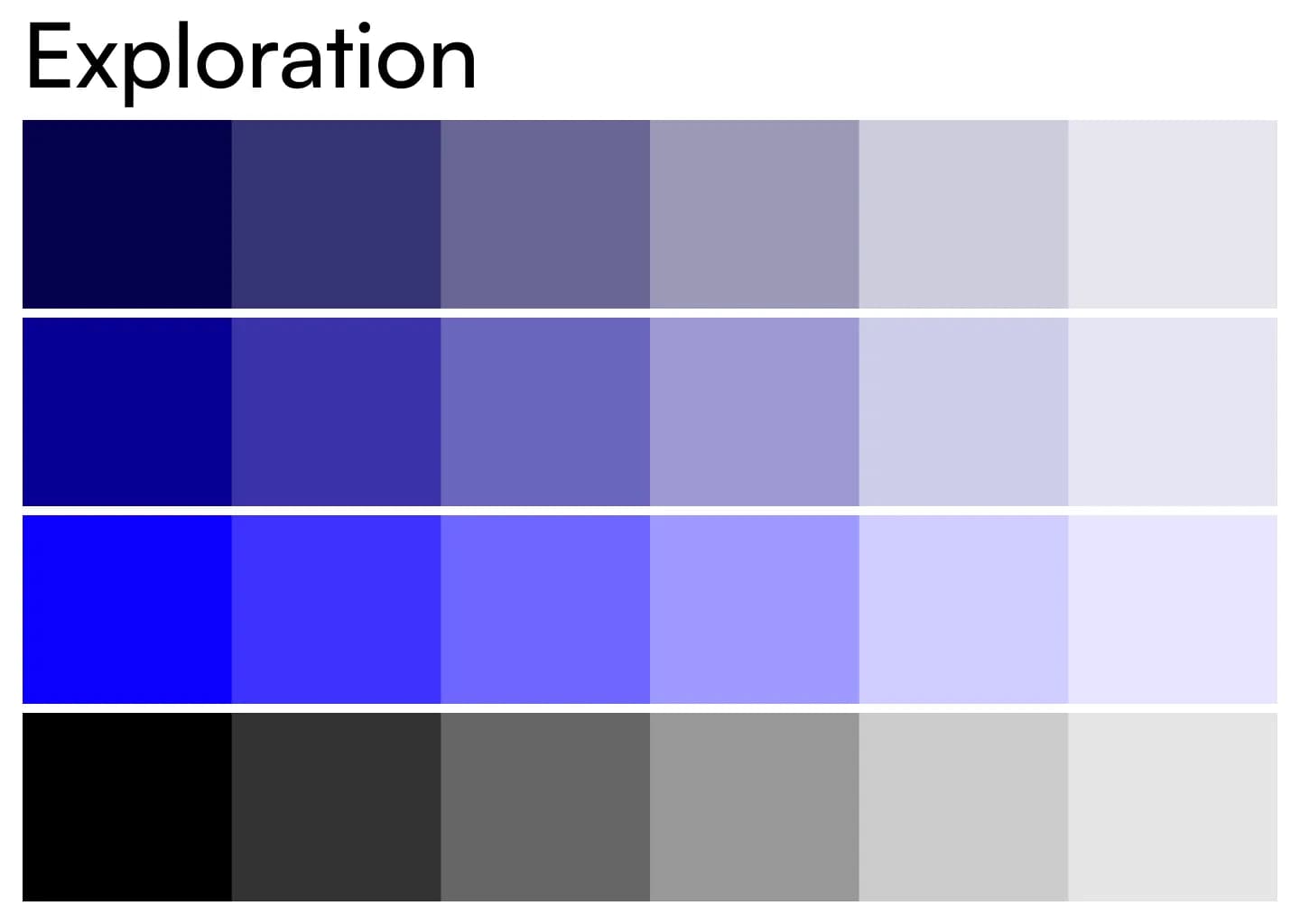 Color exploration