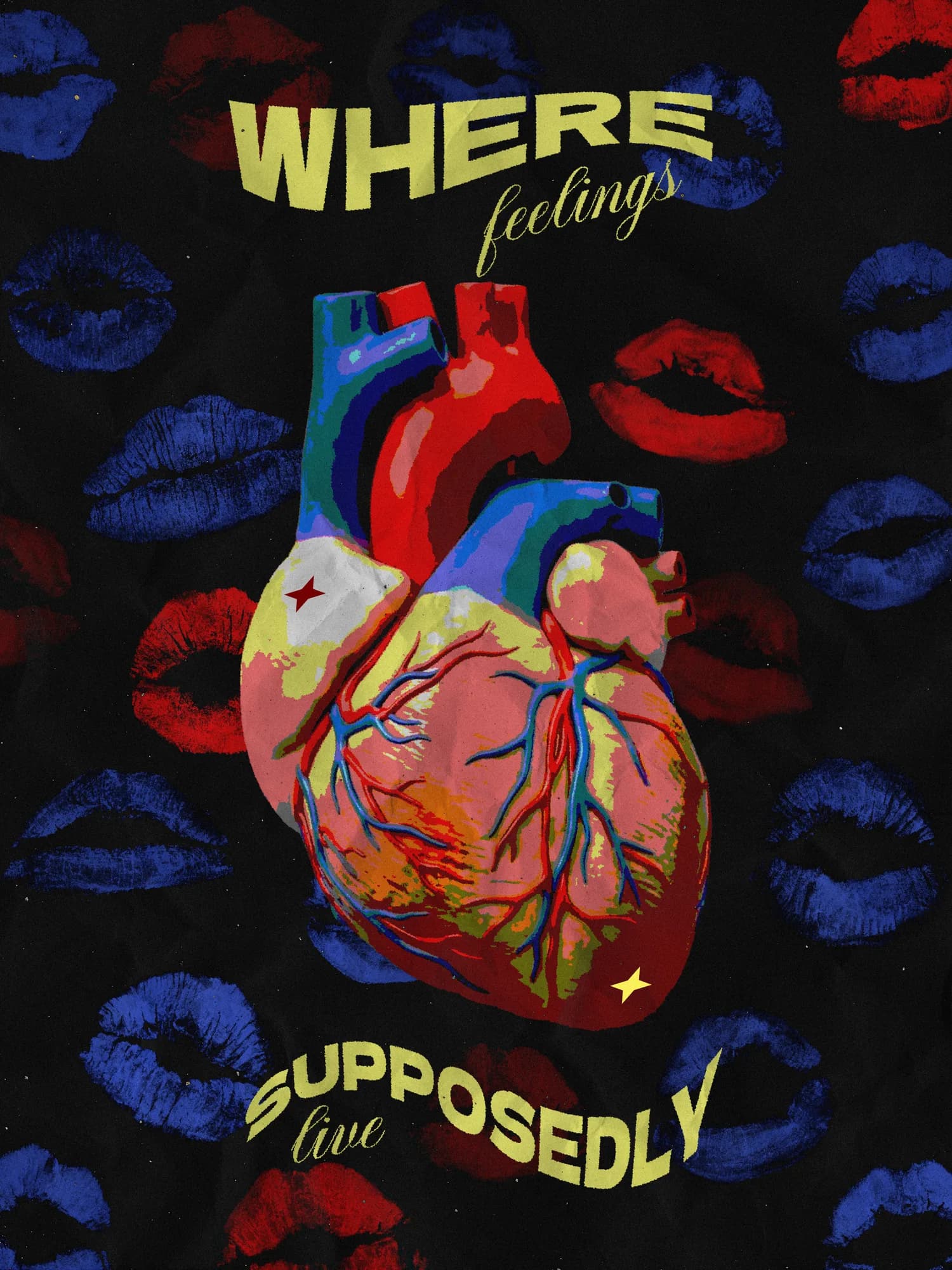 Where feelings supposedly live variation